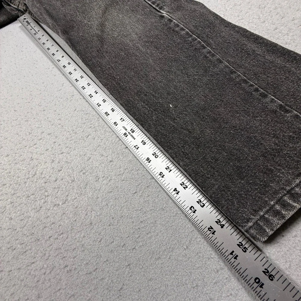 Levis Mens Regular Fit Straight Leg Orange Tab Black Wash Denim Jeans 34x32